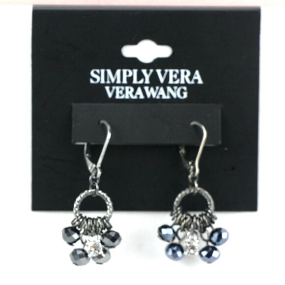 Simply Vera Vera Wang Jewelry - Simply Vera by Vera Wang Earrings Black Beads Rhinestone
